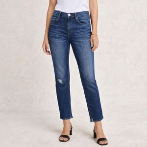 rag & bone Baily Wash Slim Cigarette Jeans Size 29 Side Slit Hem Distressed